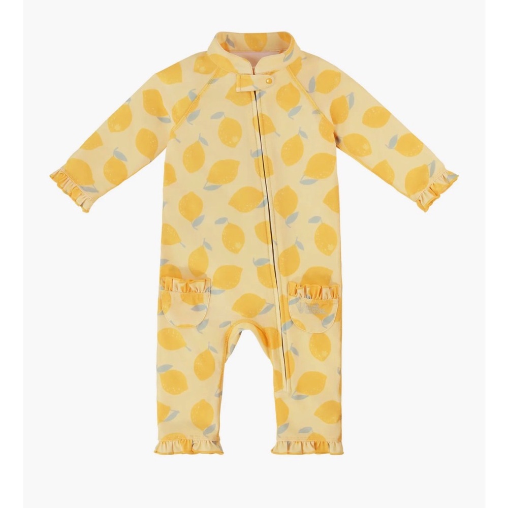 UV Skinz Sun & Swimsuit Color: Lemonade Stand 3-6 Months New Zip Up Easy On/Off - Picture 1 of 5